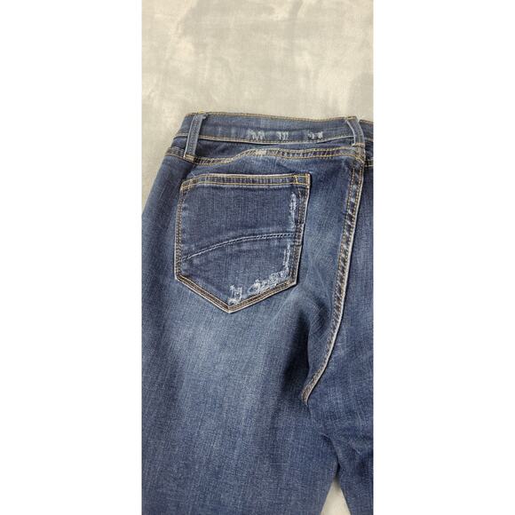 Driftwood Marilyn Jeans Womens 29 Floral brown cream Embroidered Skinny Stretch - Picture 8 of 12